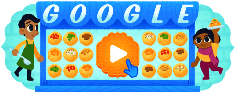 Celebrating Pani Puri-Google Doodle Game