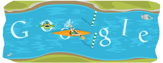 Slalom Canoe- Google Doodle Games